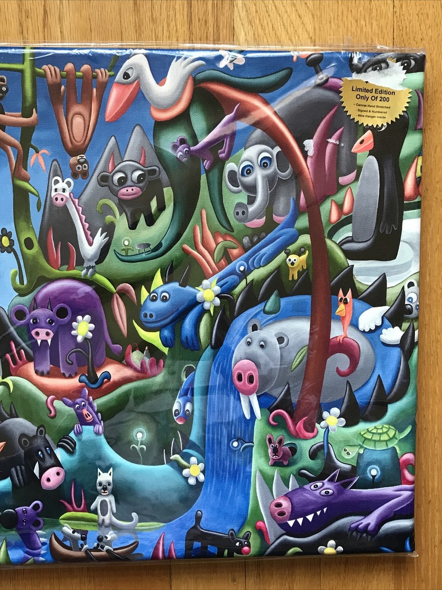 Melvin Mcgee Signed Canvas Print “Secret Jungle” Limited Edition