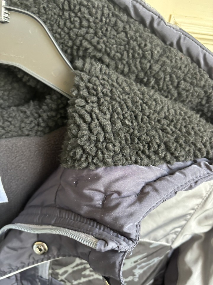 BNWT nutmeg Boys’ Winter Puffer Coat, Navy, Grey, Hooded 1314yr eBay