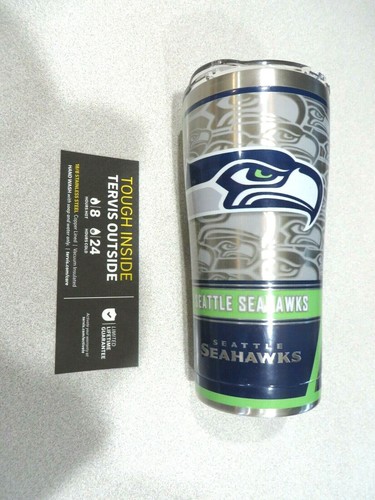 Tervis - 20oz Stainless Steel tumbler - NFL - Seattle Seahawks lifetime warranty - 第 1/12 張圖片