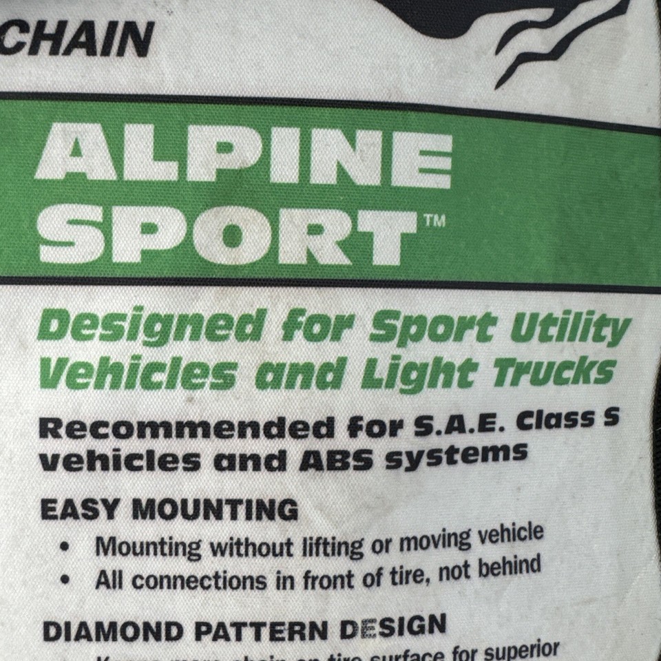 Laclede ALPINE SPORT 2318 Diamond Pattern TIRE CHAINS Light Truck/SUV