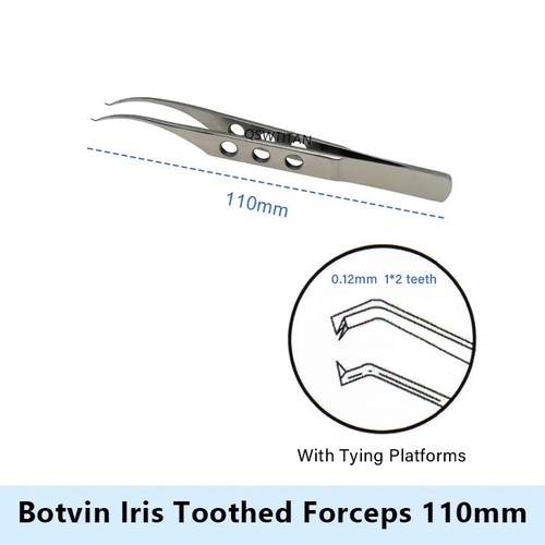 Botvin Iris Toothed Forceps Ophthalmic Tweezers Ophthalmic Surgical Instruments - Picture 8 of 12