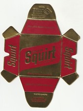 10 UNUSED 1977 ENJOY SQUIRT SODA CARDBOARD FOIL LINED FOLD-TOGETHER ASHTRAYS