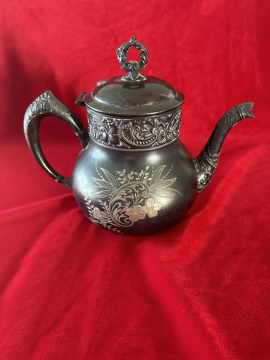 E.G. Webster & Son Floral Silver Plated Teapot #47 | eBay