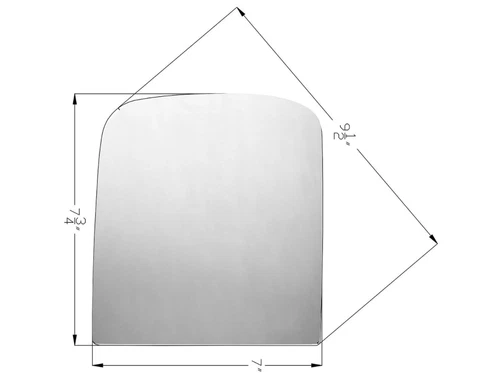 For Upper Tow Mirror Glass W/ Pads 07-19 GM Pickup SIERRA SILVERADO Driver Side