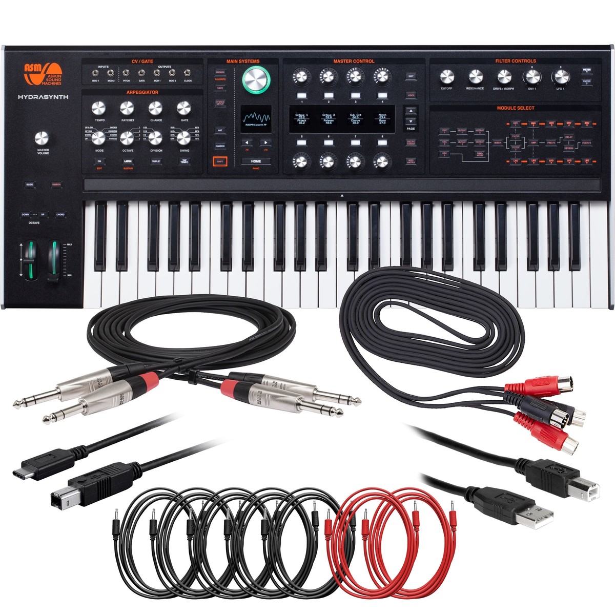 ASM Hydrasynth Keyboard Polyphonic Wavemorphing Synthesizer CABLE 