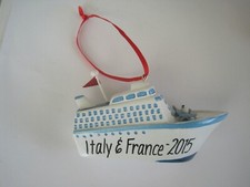 Cruise Ship Ornament Italy France 2015