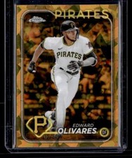 2024 Topps Chrome Sapphire #527 Edward Olivares Gold Sapphire SN