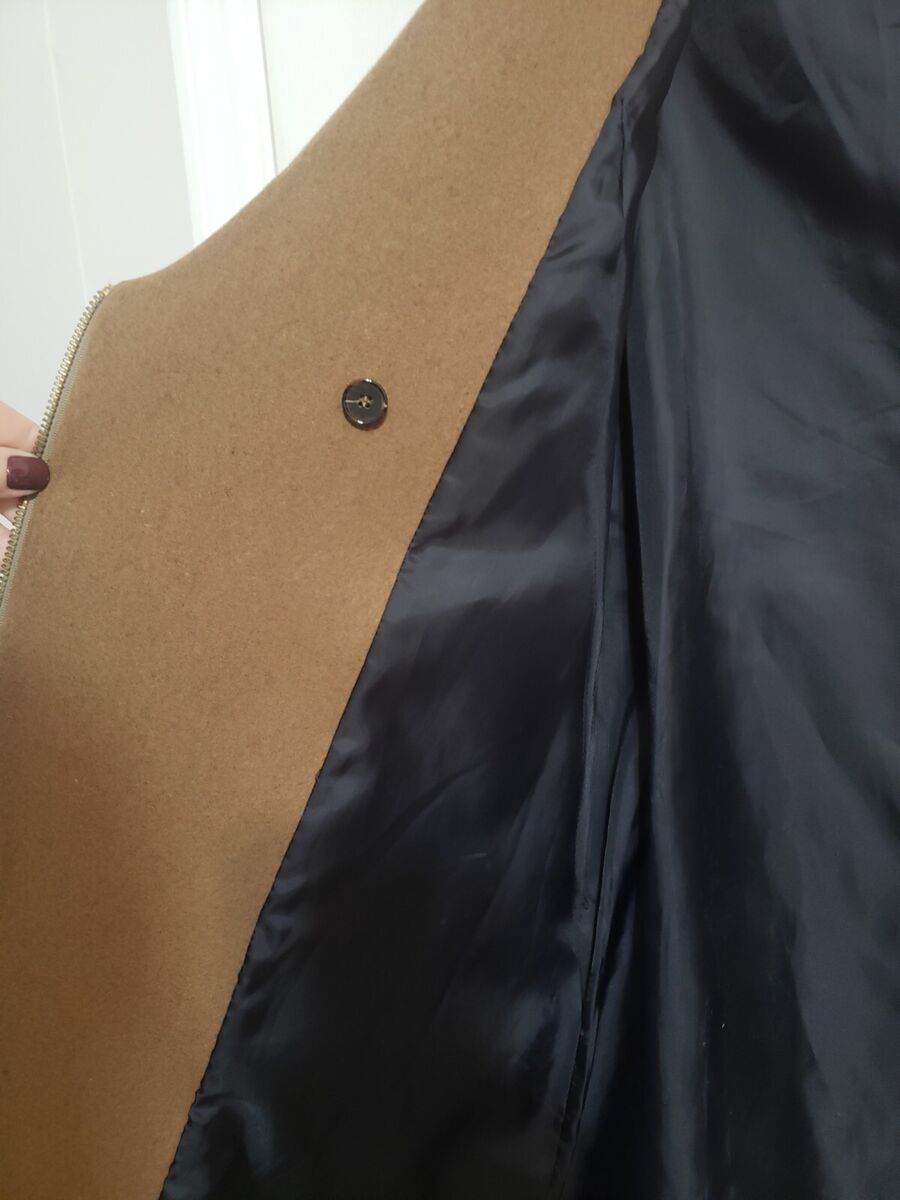 Vintage Korean EnC Womans Tailored Camel WOOL COAT Size M/L Vintage Korean EnC Womans Tailored Camel WOOL COAT Size M/L
