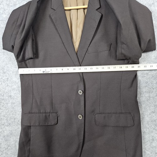Tiglio Luxe Super 150s Extra Fine Merino Wool Size 42R Novello Brown Blazer - Picture 8 of 12