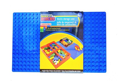 MAKE-IT BLOCKS - CONSTRUCTION BLOCKS STORAGE CASE 4+ 8''x5''x2'' - NEW