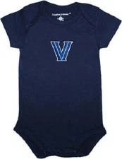 NCAA Villanova Wildcats Embroidered Short Sleeve Creeper by 2 Feet Ahead