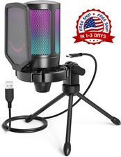 Microfono USB Condensador Para PC Estudio De Grabacion Profesional YouTube Gamer