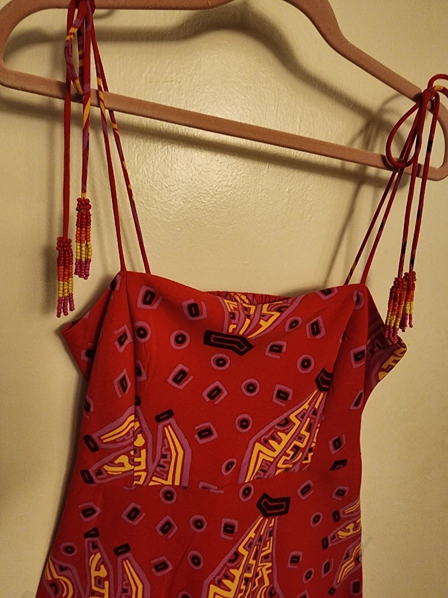 House Of Harlow 1960 Red Dress With Banannas NWT Xs Beautiful