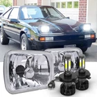 Newest Pair 5x7" 7x6" LED Headlights Hi/Lo Beam DRL For toyota Celica 1982-1993