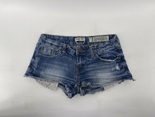 Indigo Rein Cut Off Stretch Jean Shorts Womens Size 3 / 4 Blue 26 Waist