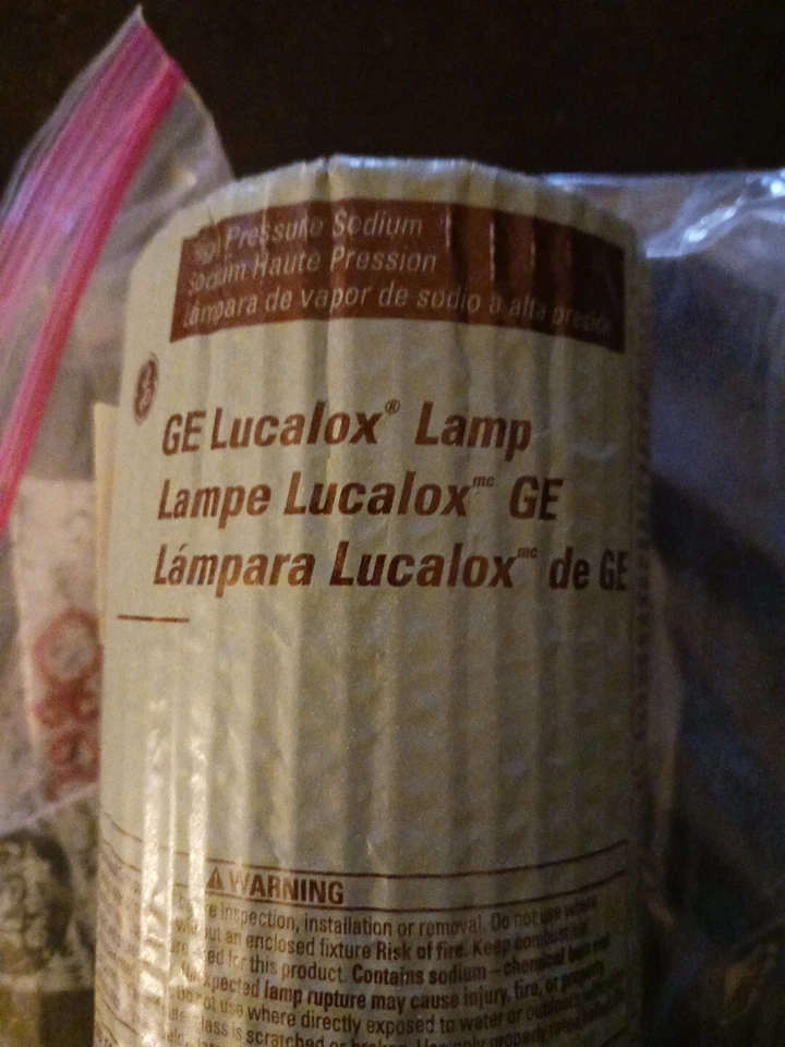 GE 85371 150 Watt LU150/55/H/ECO Ansi S55 ED23.5 Clear High Pressure Sodium Bulb - Image 3 of 3