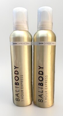 2 bali body 1hr dark express self tanning spray 7.6oz scuff/dented exterior