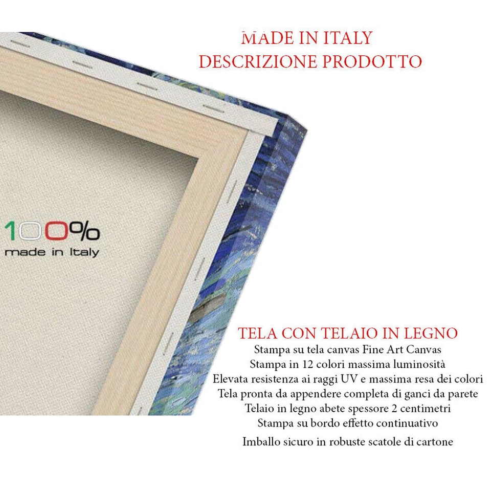 STAMPA SU TELA FOTO PERSONALIZZATA PANNELLO DA PARETE CON TELAIO IN LEGNO - Immagine 3 di 4