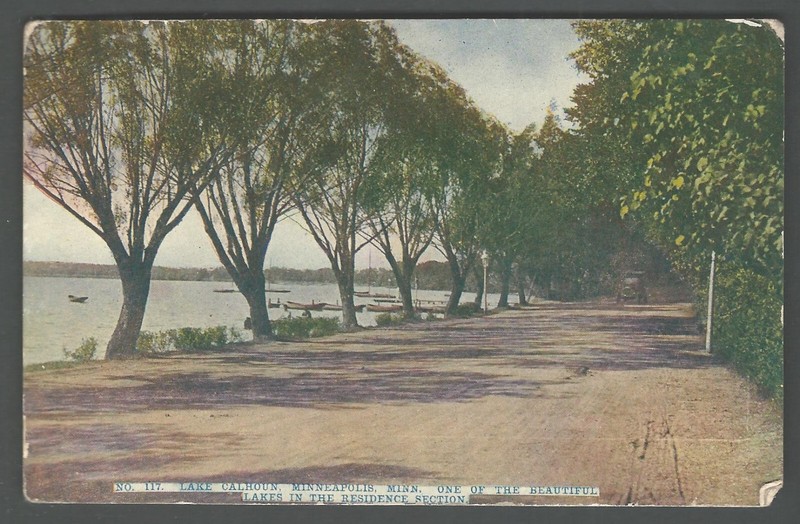 MINNEAPOLIS MINNESOTA Lake Calhoun 1913 Divided Back Postcard