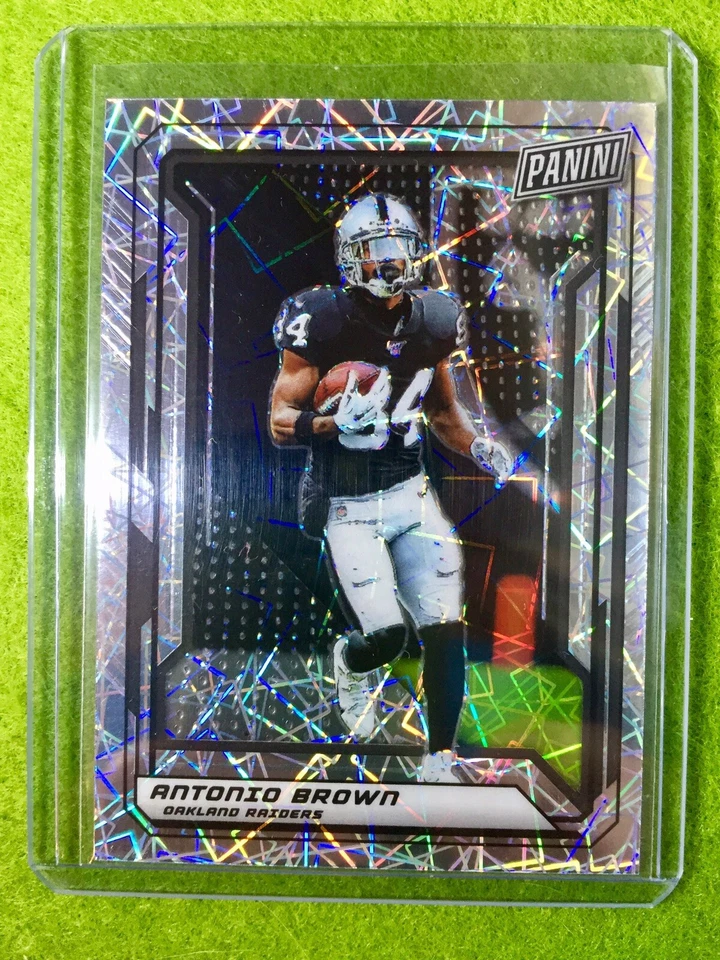 ANTONIO BROWN CARD RAIDERS JERSEY #84 PRIZM /99 SP REFRACTOR - 2019 National VIP