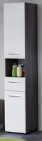 Bad Hochschrank Badezimmer Schrank Weiß Hochglanz Grau Sardegna Badschrank Line