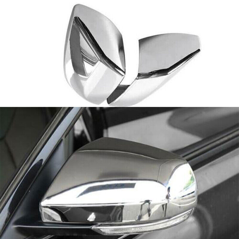 Fit For Cadillac ATS 2013-2019 chrome ABS Rear View Side Mirror Cover Cap Trim*2