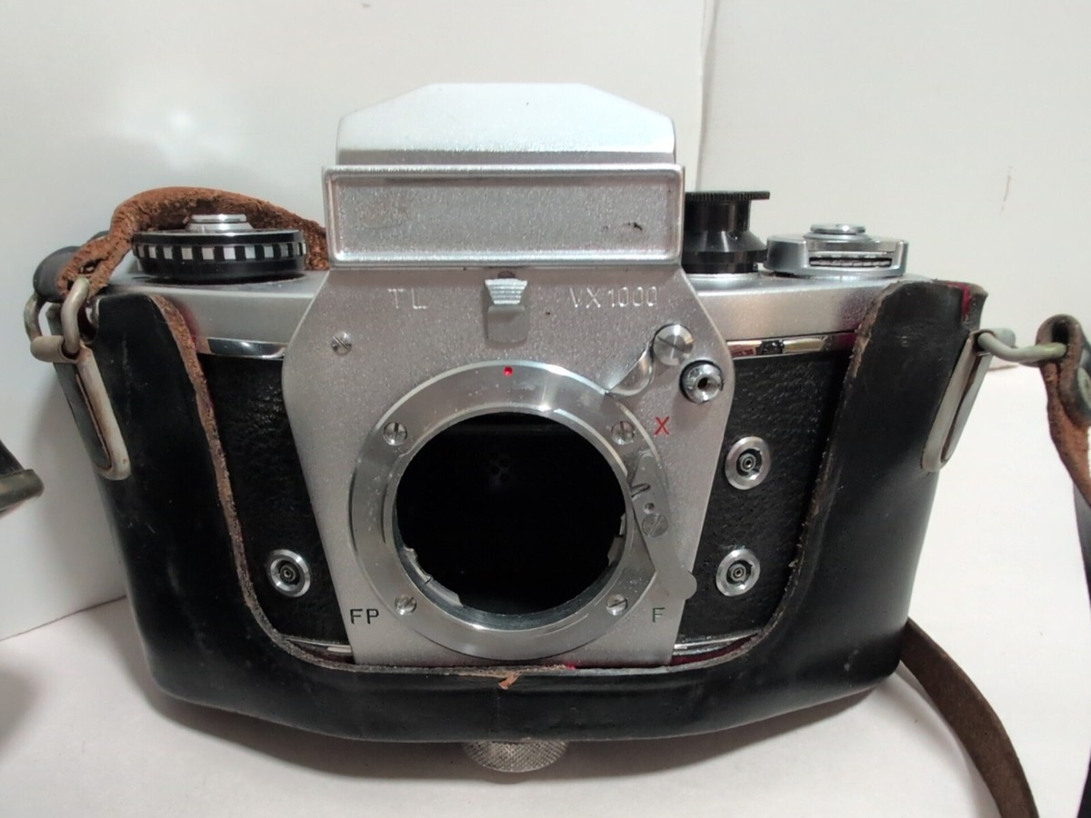 EXAKTA Dresden TL VX1000 35mm SLR Camera plus Black Leather Case