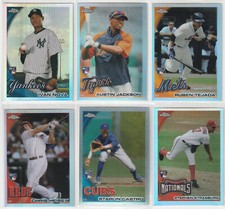 2010 TOPPS CHROME REFRACTOR UPICK PUJOLS KERSHAW CHIPPER STRASBURG CASTRO RC