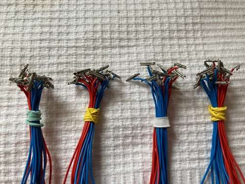 je 10 Paare Minitrix/Roco Gleisverbinder inkl Sromanschlußkabel 0,25 mm