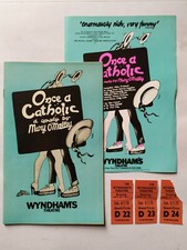 Once A Catholic Wyndhams Theatre Programme Tickets and Flyer 1978