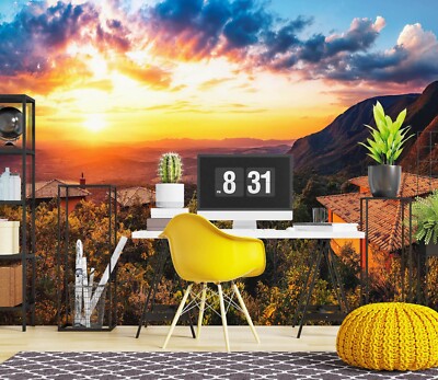3D Sunny Countryside ZHUA2224 Wallpaper Wall Murals Removable Self-adhesive Ann