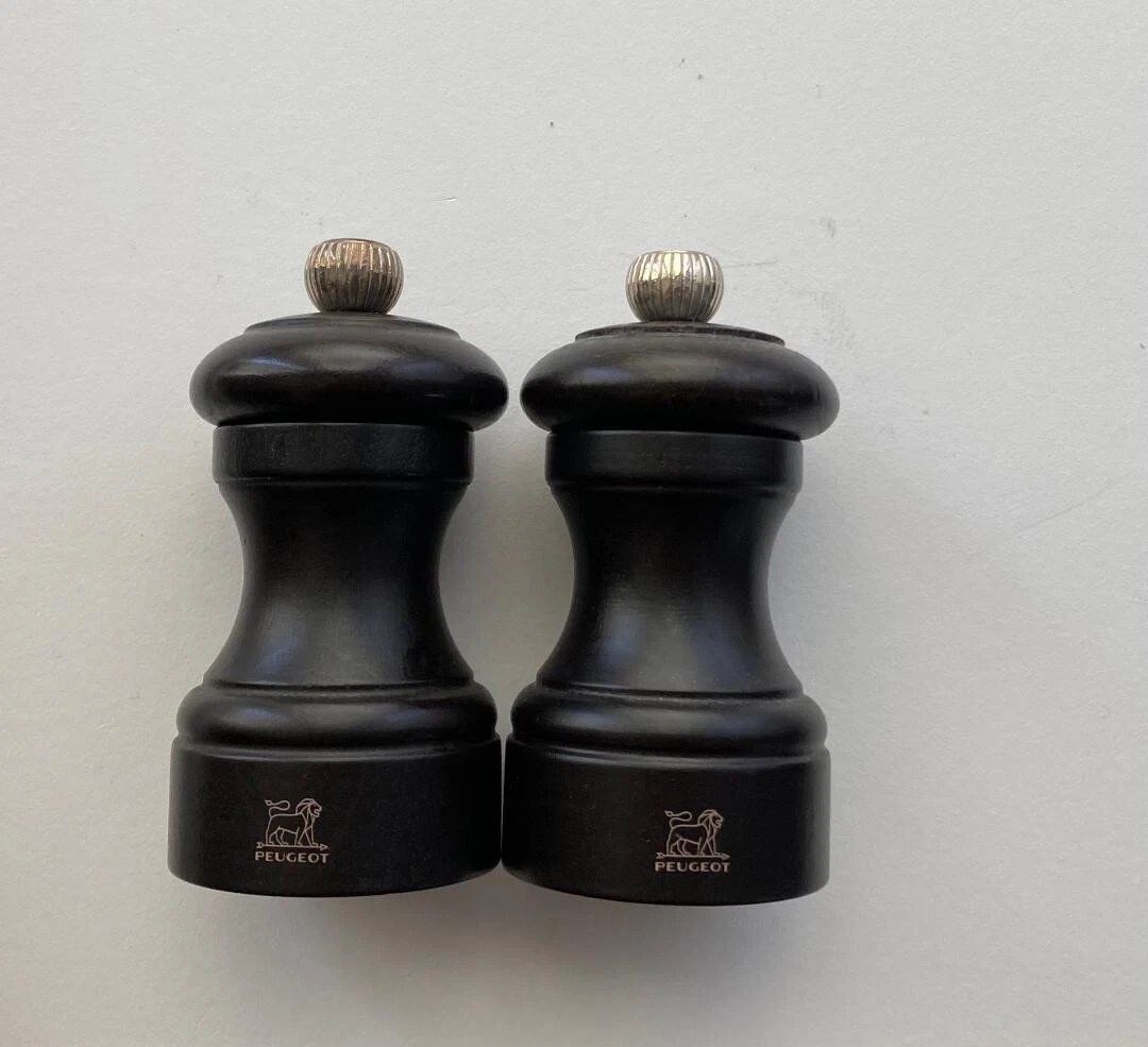 Peugeot Bistro 4 Inch Salt & Pepper Mill Set, Chocolate - FREE SHIP