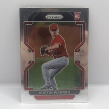 2022 Panini Prizm Baseball Austin Warren Base RC #187 Los Angeles Angels