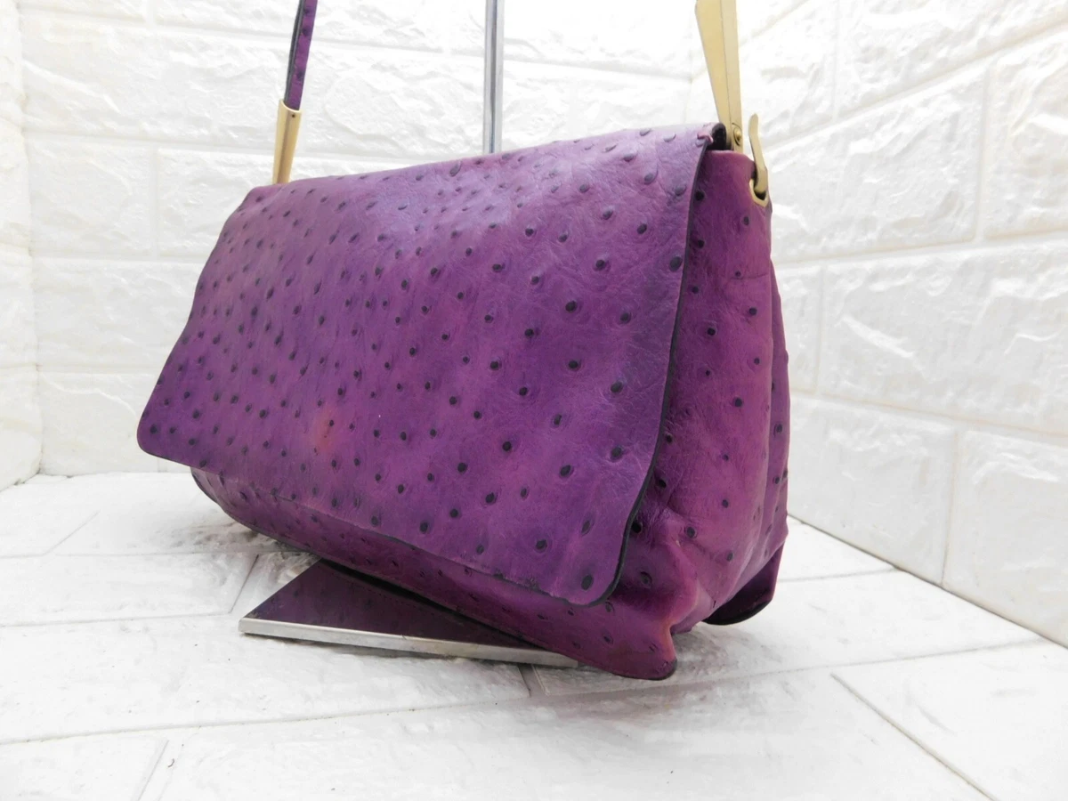BORSA BAG DONNA POCHETTE A SPALLA STRUZZO VINTAGE BIASIA 033 eBay