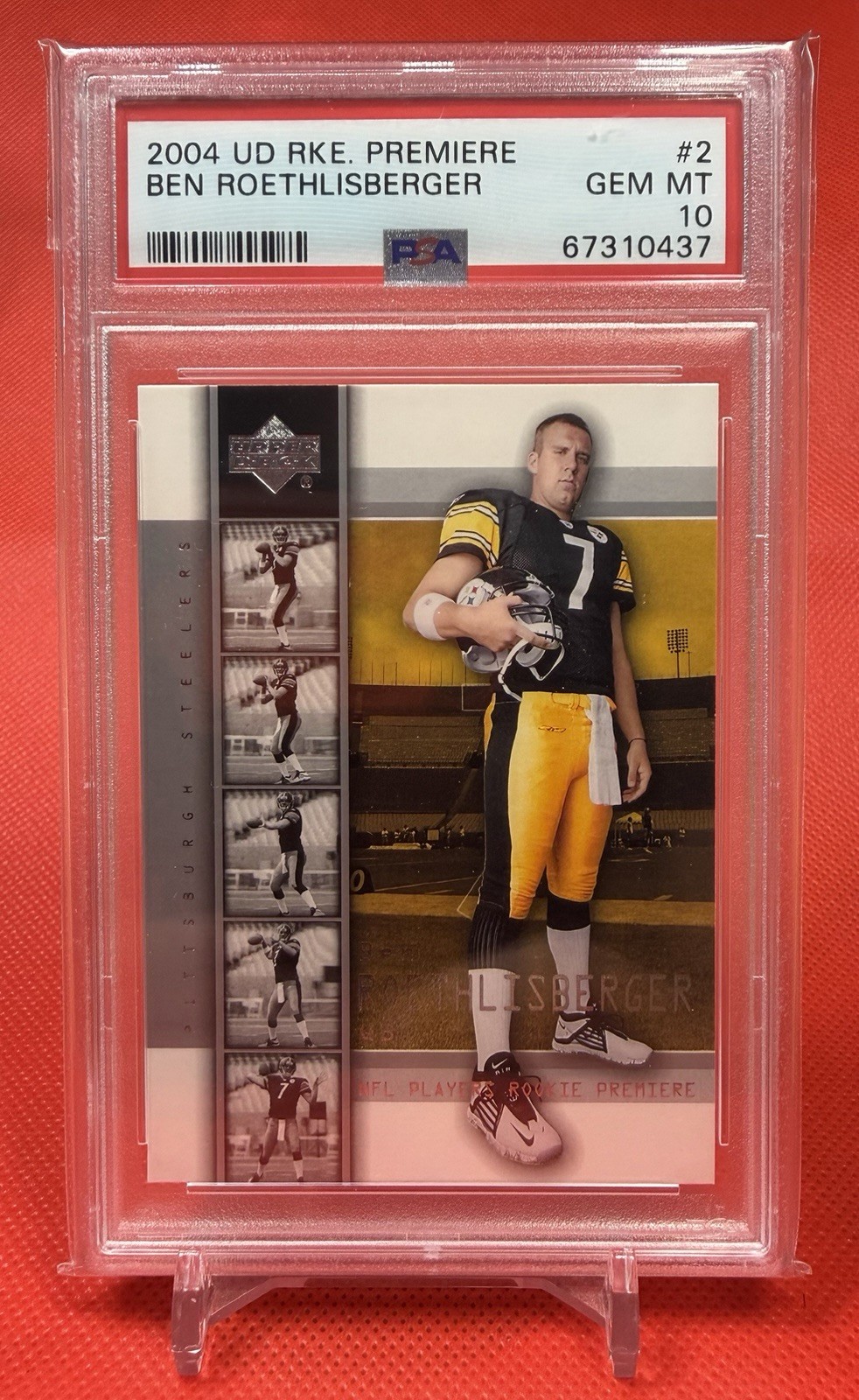 🔥PSA 10💎2004 Upper Deck Rookie Premiere BEN ROETHLISBERGER RC GEM MT Steelers