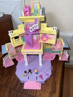 Bluebird Vintage 1995 Polly Pocket Clubhouse Pop-Up Party Playhouse 3 figures