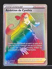 Carte pokémon Ambition de Cynthia 178/172 rainbow EB 09 Stars Étincelantes FRA