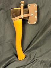 Funda de cuero hacha mostaza noruega vintage borde Noruega 0,68 kg 70 mm