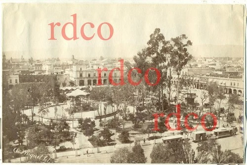 MEXICO City, Plaza del Zócalo, Abel Briquet photo, 19 x 13 cm