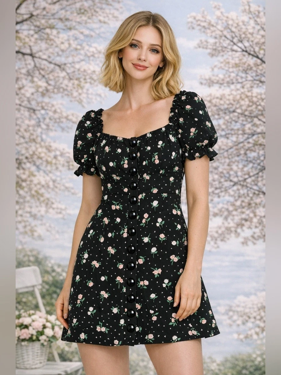h and m cocktail dresses H&M Square-neck Bodycon Dress Size S