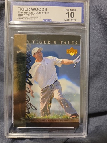 2001 Upper Deck - Tiger's Tales #TT29 Tiger Woods Gem Mint 10