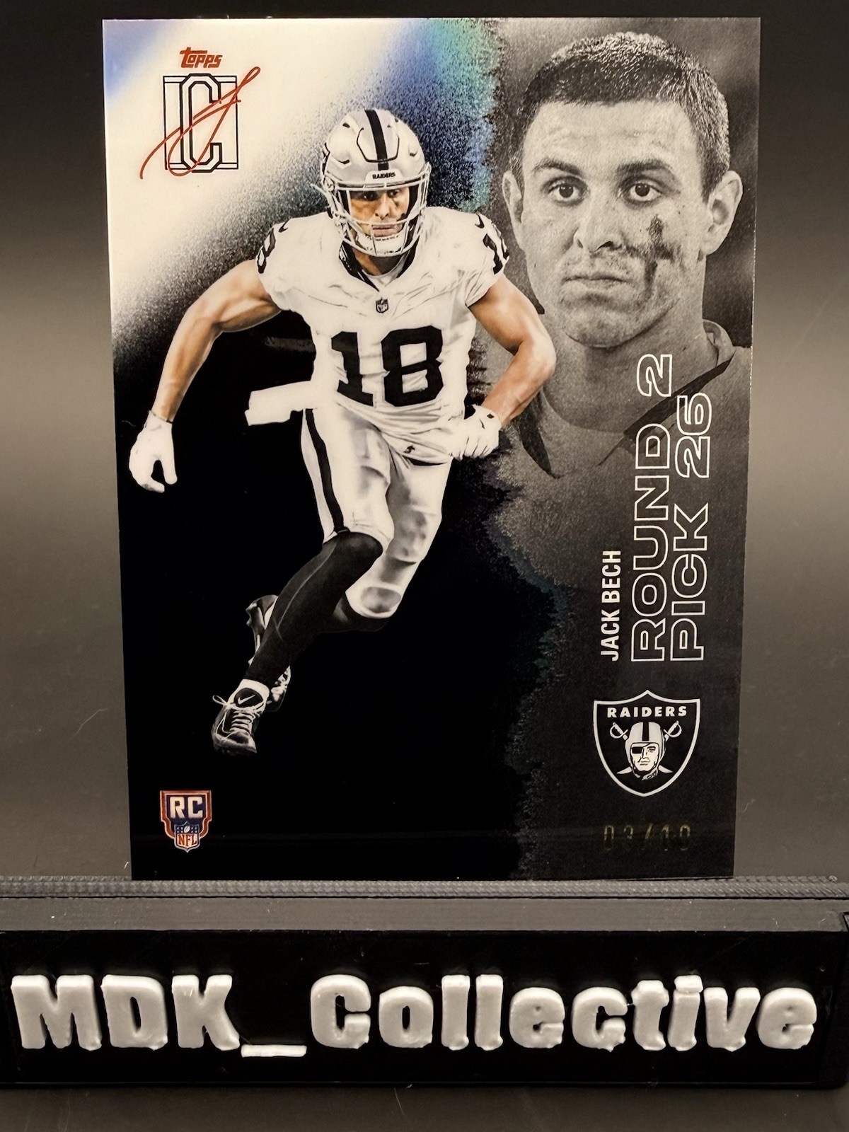 JACK BECH 2025 TOPPS SIGNATURE CLASS ROOKIE /10 #129 BLACK REFRACTOR COLOR MATCH