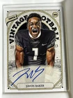 2023 Onyx Vintage - Javon Baker #OAJB Blue Signatures (AU, RC)