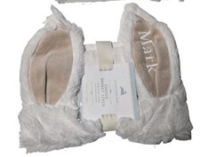 NWT POTTERY BARN KIDS Long Ear Fur Bunny Easter Basket Liner "Mark" Small