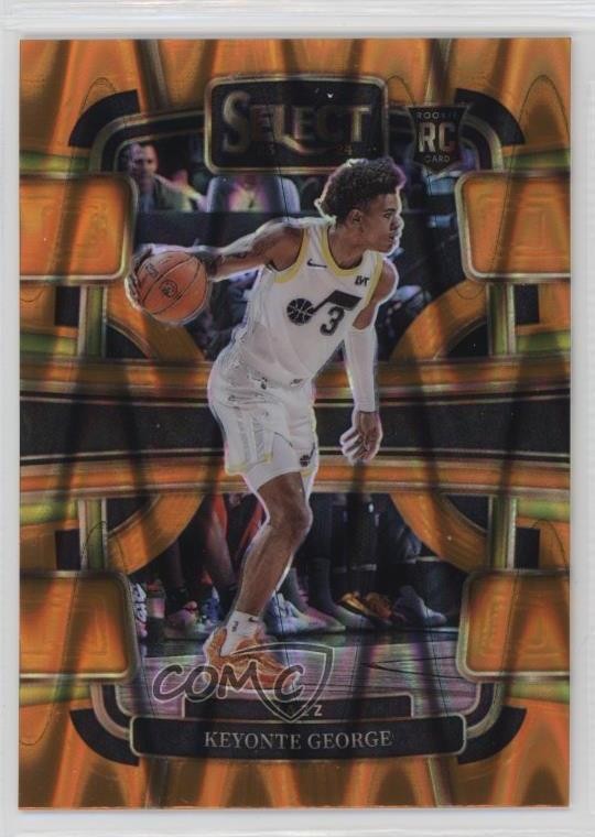 2023-24 Panini Select Concourse Orange Tectonic Prizm Keyonte George #75 1kx5