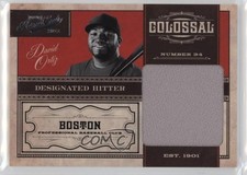 2011 Playoff Prime Cuts Colossal Materials /49 David Ortiz #13 HOF 6i2