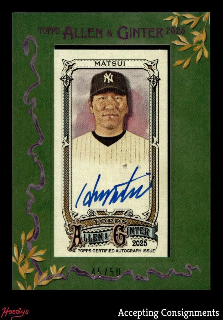 Hideki Matsui Baseball Sports Trading Cards & Accessories