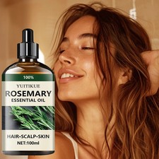 100% Pure Rosemary Essential Oil Hair Growth Scalp Skin Massage Natural 100ml UK