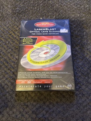 Game Dr. Excelerator 2-DISC Laserblast Optical Lens Cleaner Electronics Sealed