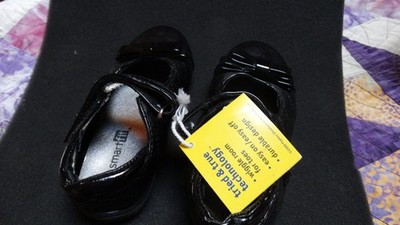 Smartfit Girls Leather Collection Shoes Color Black Size 7 1/2 strap